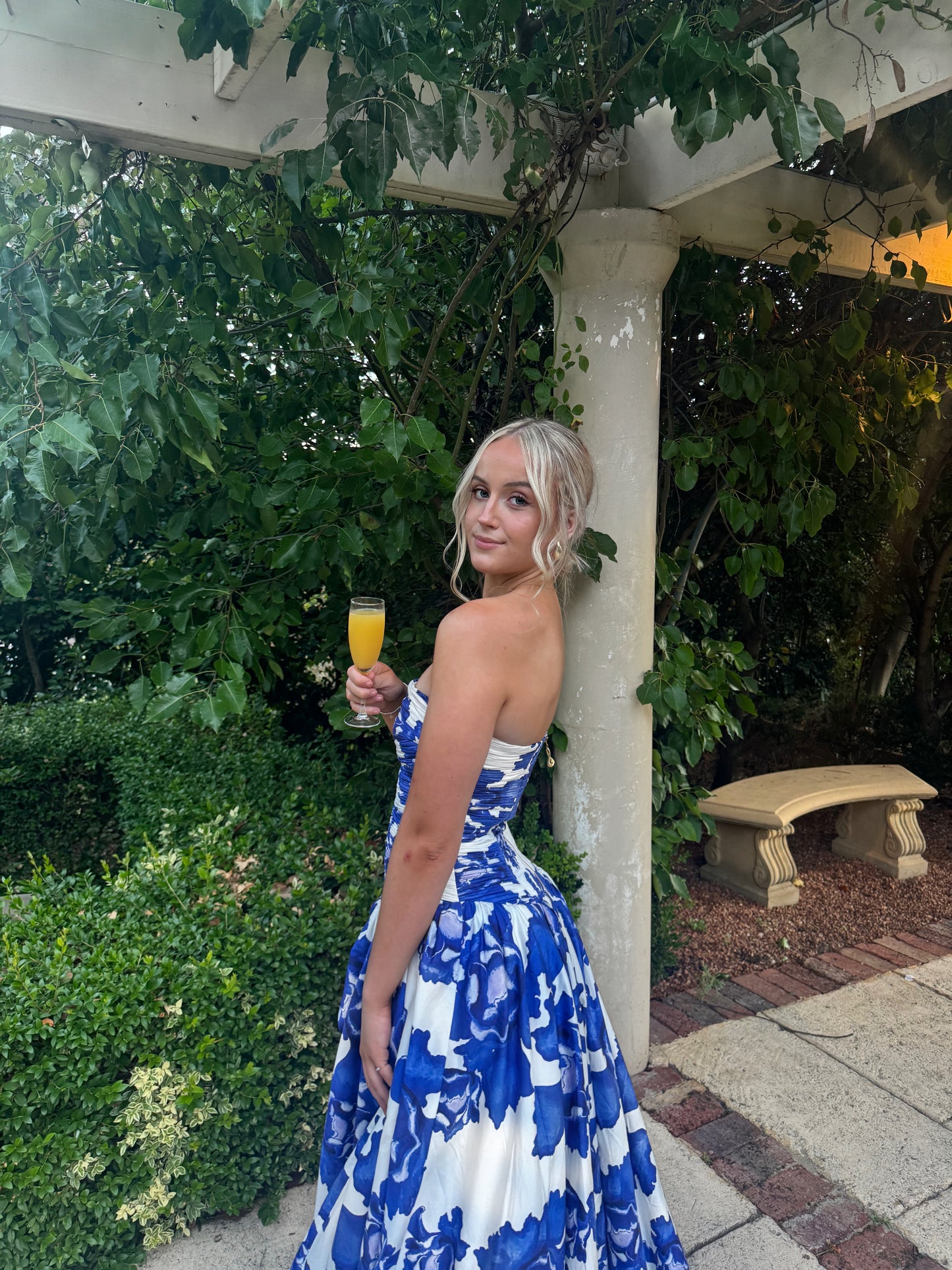 AJE Behold Gown Cobalt