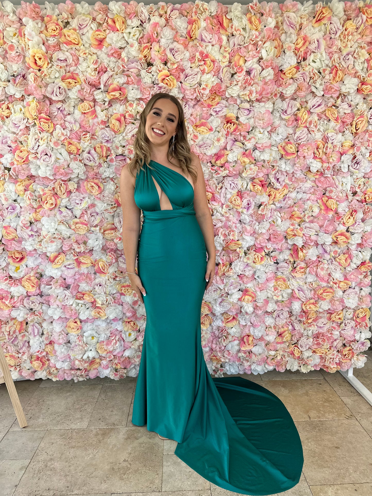 Jondon Multiwrap Gown Emerald