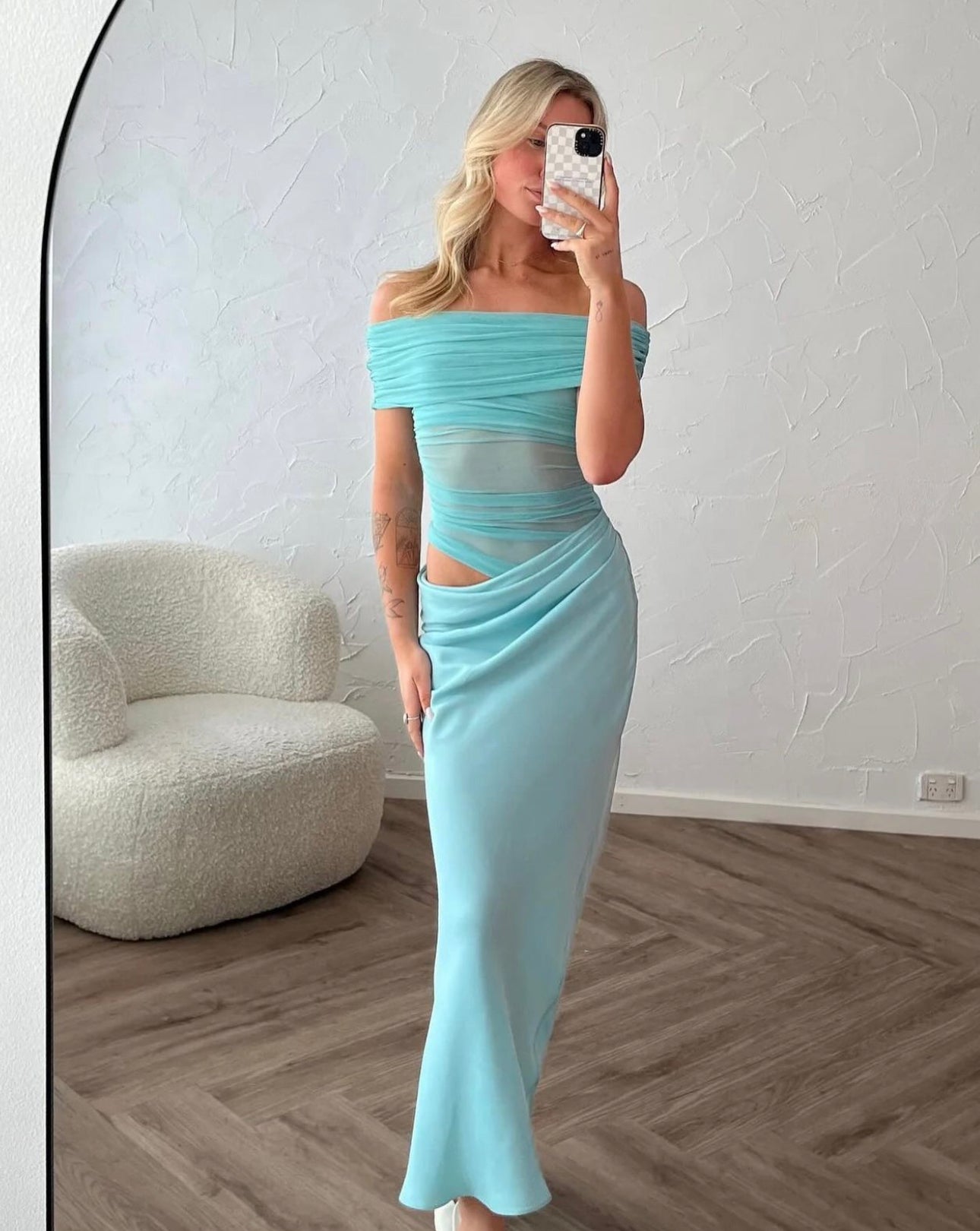 Benni Nico Gown Aqua