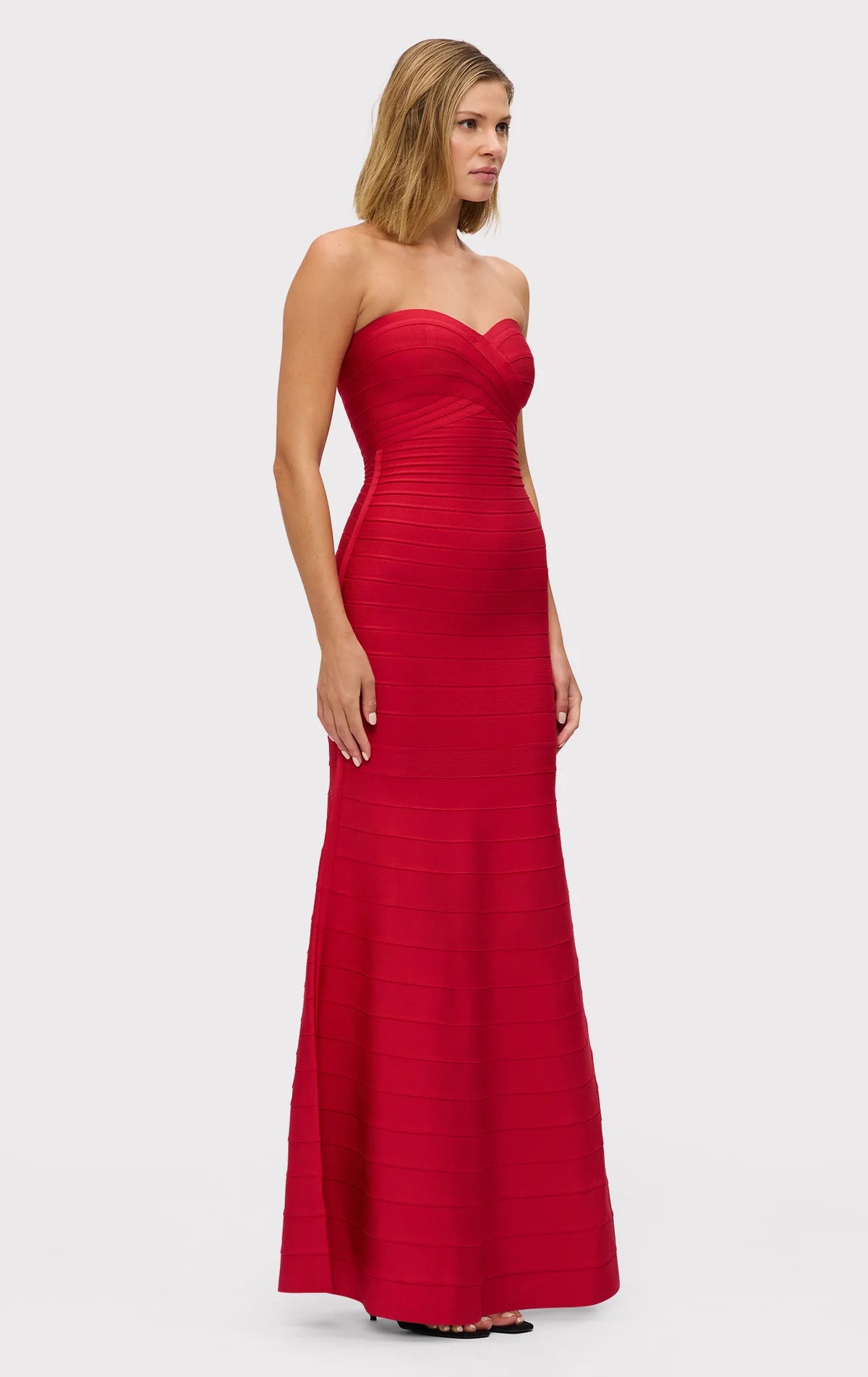 Herve Leger Sara Gown Red
