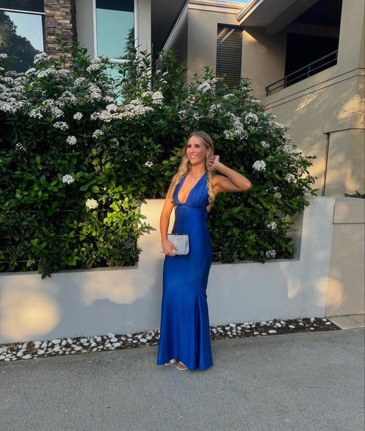 Custom Georgie Gown Cobalt