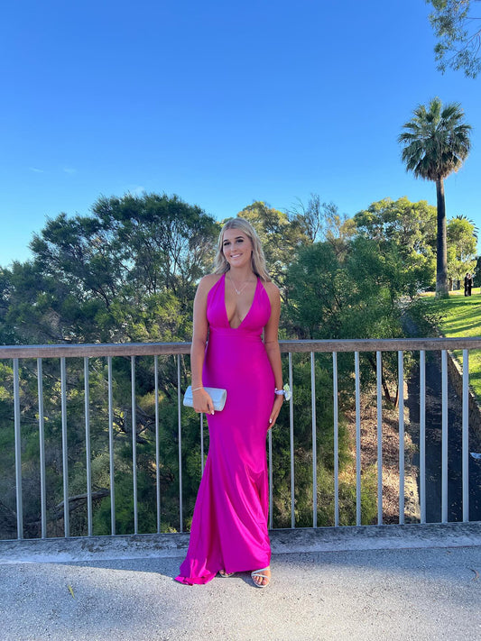 Custom Georgie Gown Hot Pink