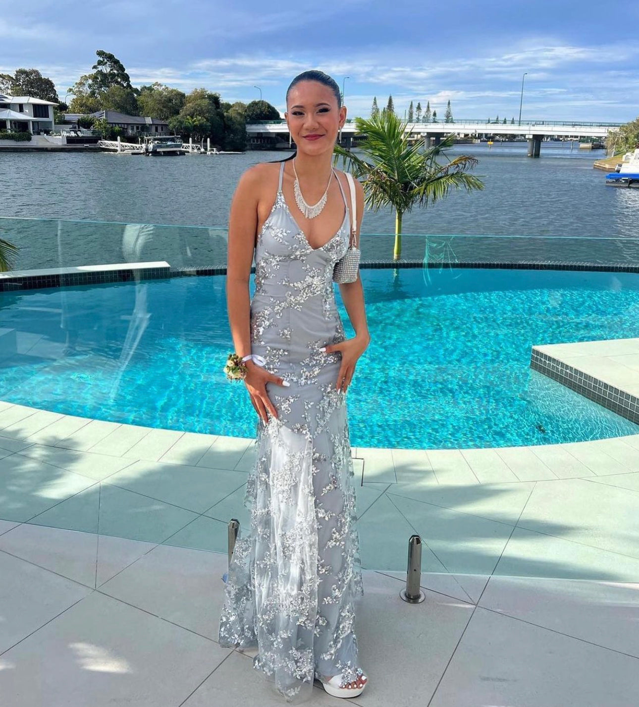 silver jadore dress J'Adore Dresses J25030 - Long Sequin Sheath Dress