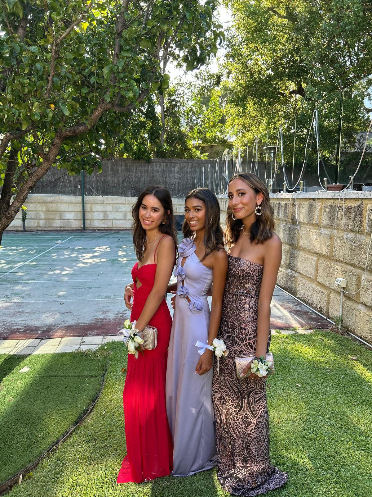Nookie Shanina Strapless Gown Bronze On Pink