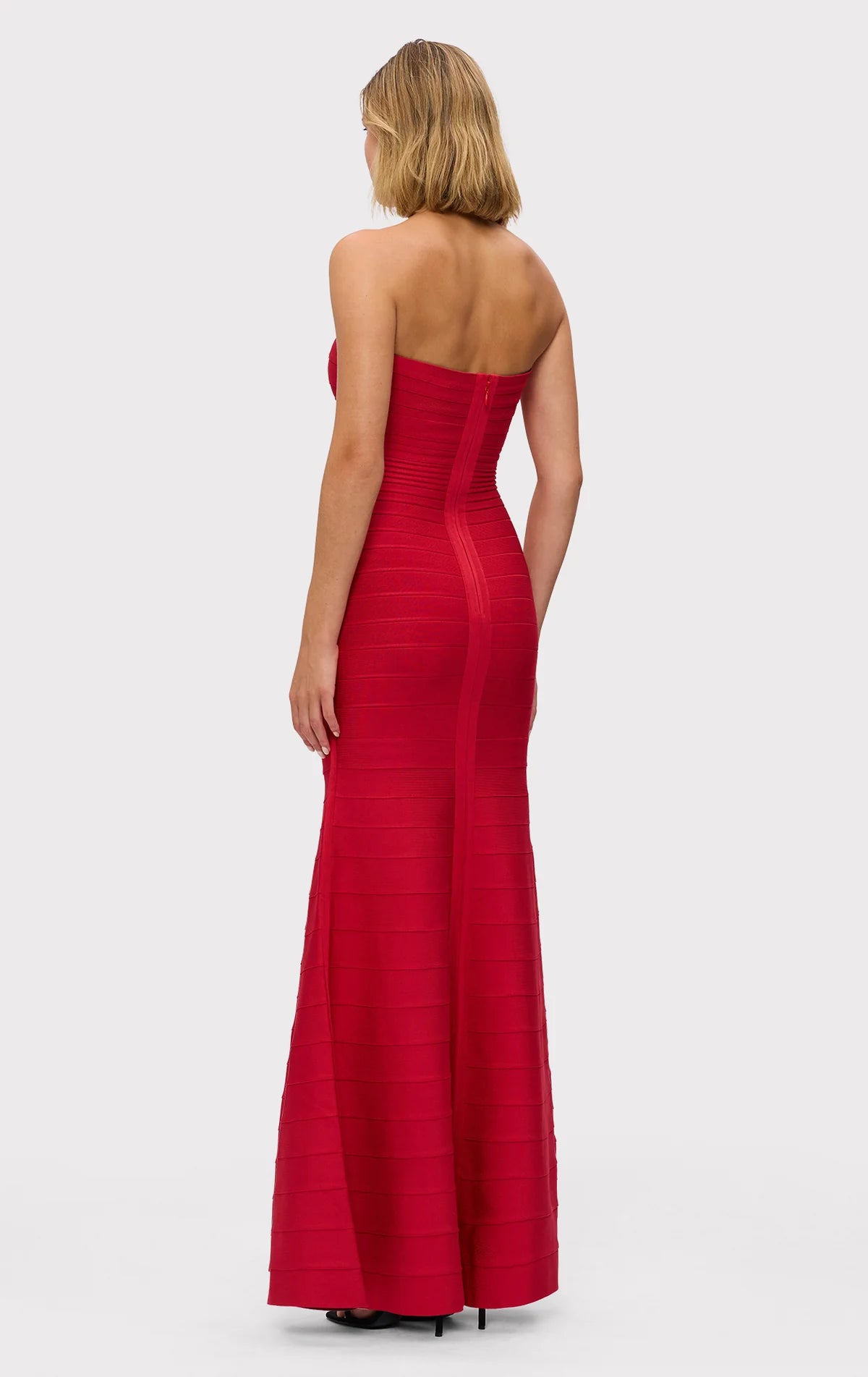 Herve Leger Sara Gown Red