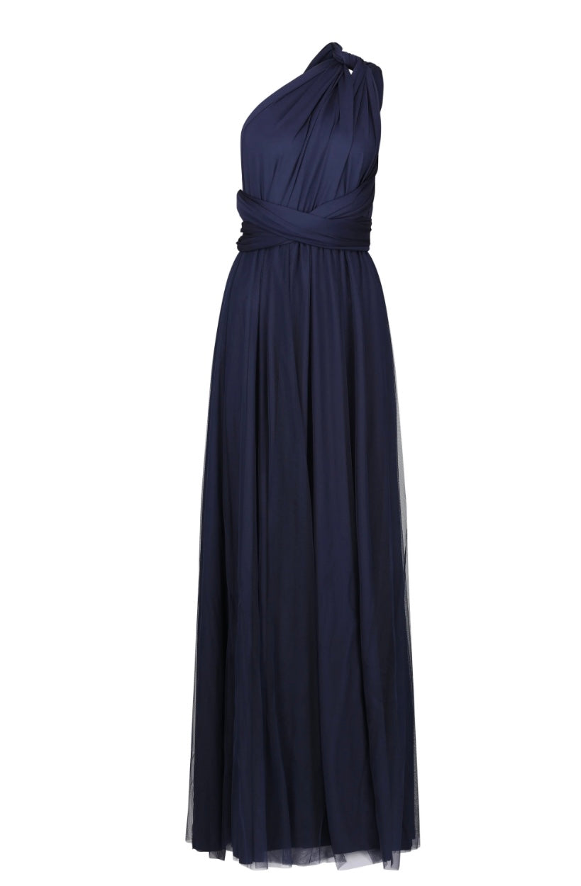 Angel Biba blue multi wrap dress – Hire For A Night
