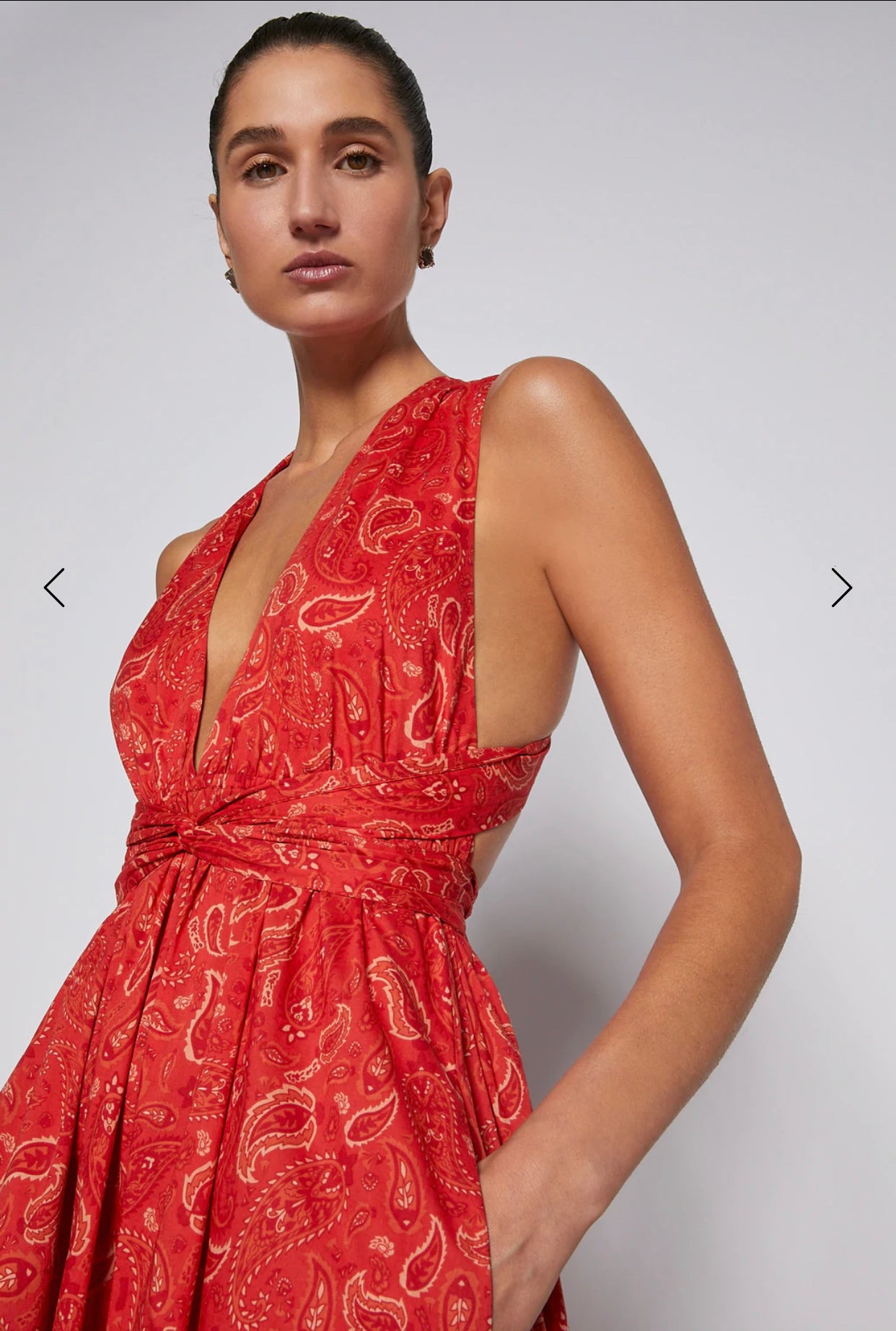 Scanlan Theodore Paisley Halter Dress