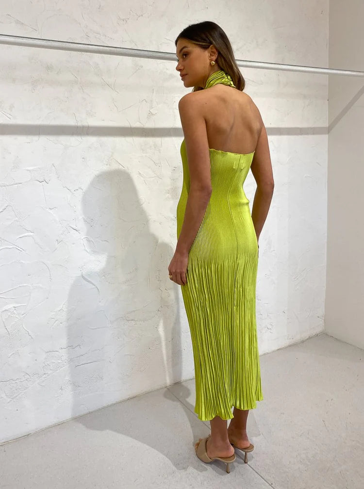 Lidee Soirée Halter Gown Apple