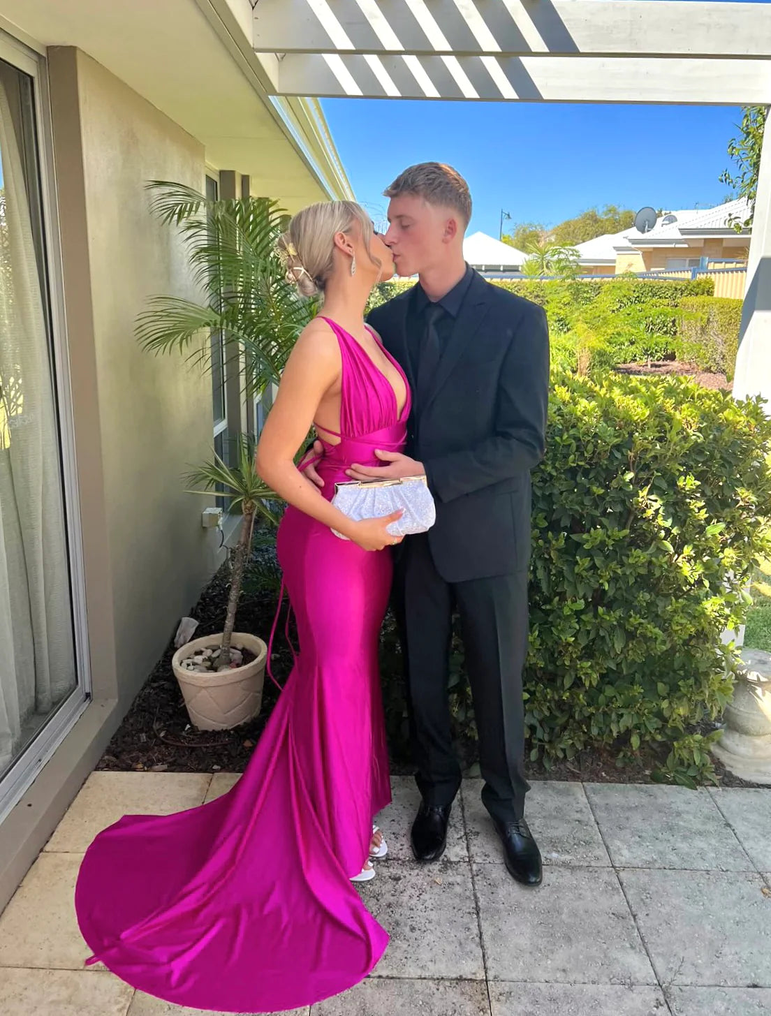 Custom Georgie Gown Hot Pink