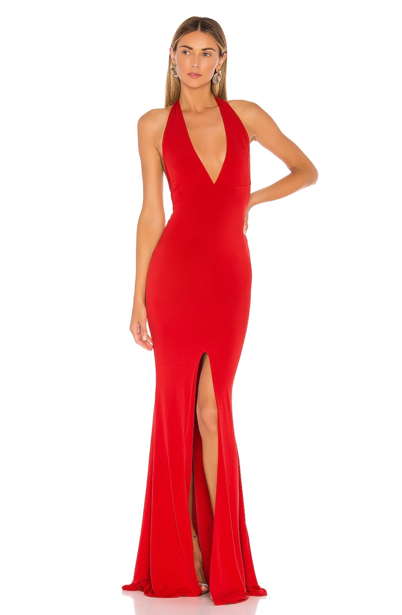 Nookie Illegal Halter Gown Red