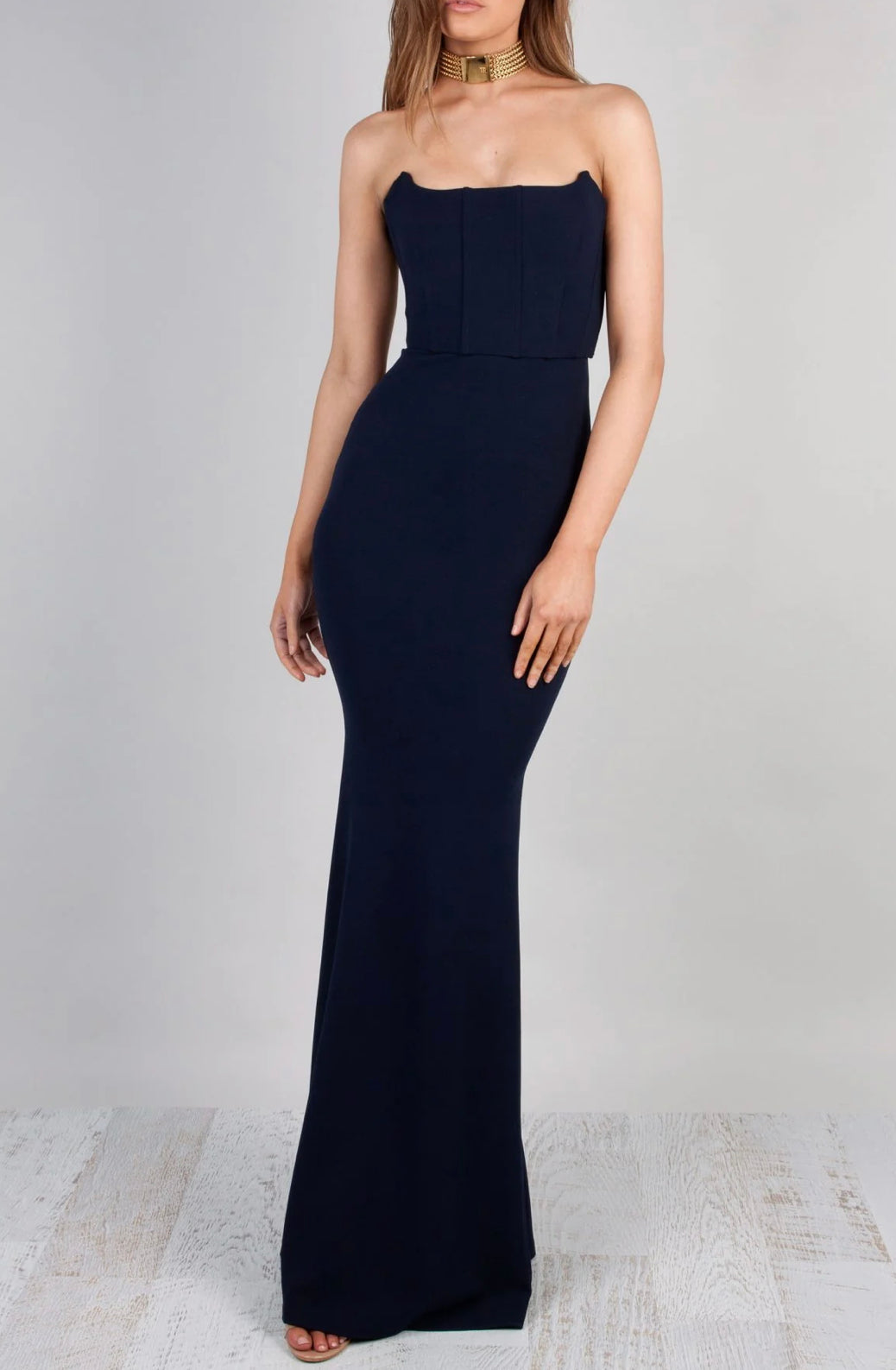 Zachary Elvira Gown Navy
