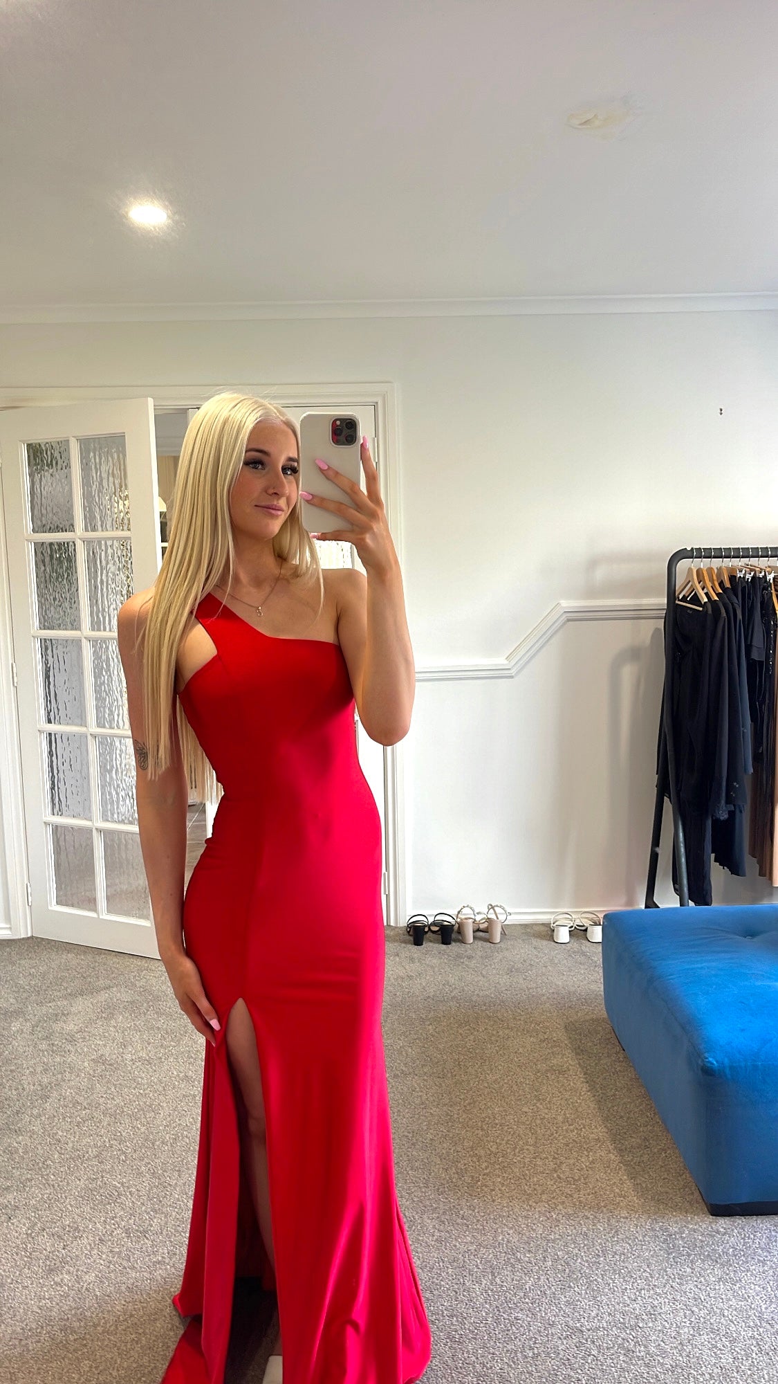 Steph Audino Red Gown