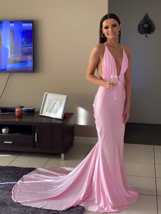 Custom Georgie Gown Train Floss Pink