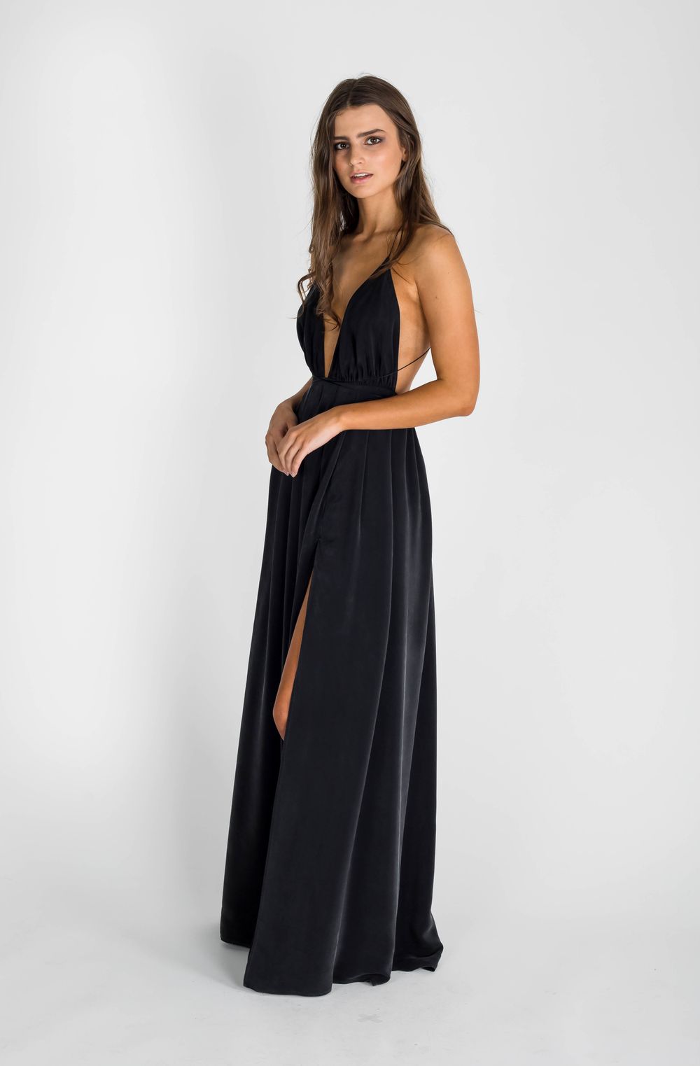 Natalie Rolt Blossom Gown Black