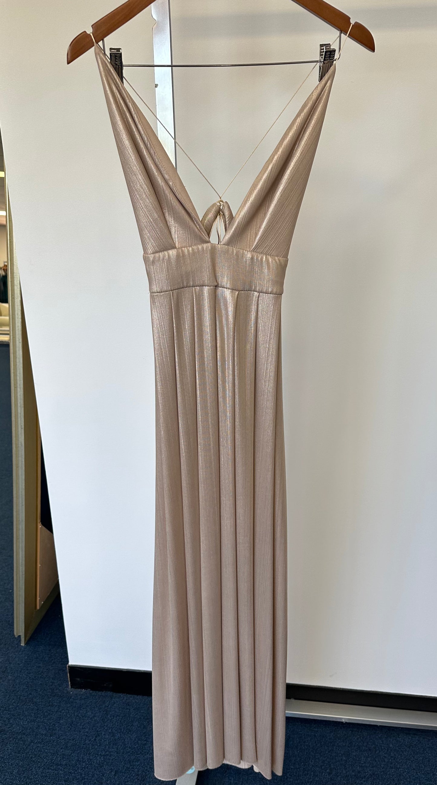 Natalie Rolt Custom Flowy Gown Gold