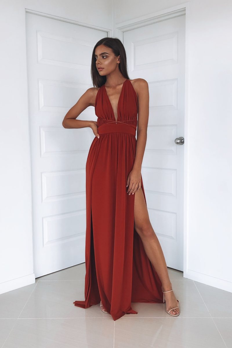 Natalie Rolt Jenny Gown Wine
