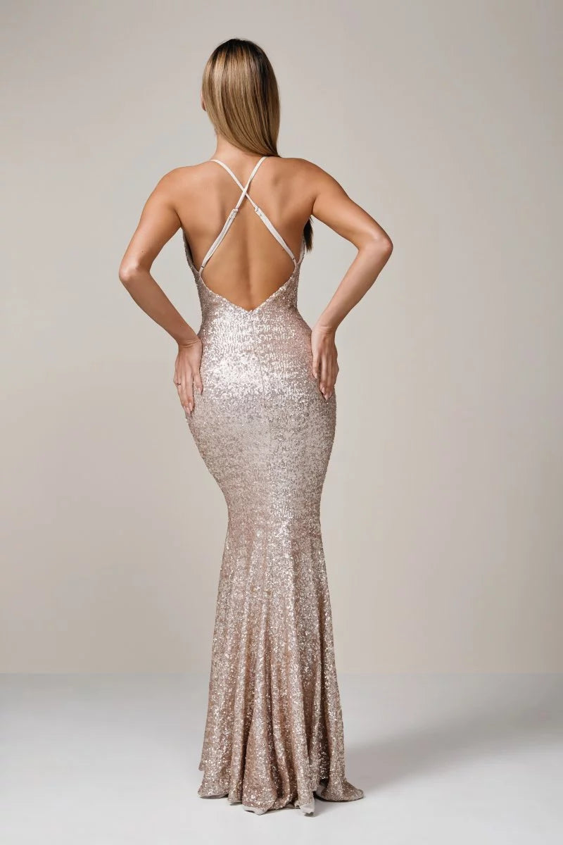 Nookie Dusk Til Dawn Gown Gold