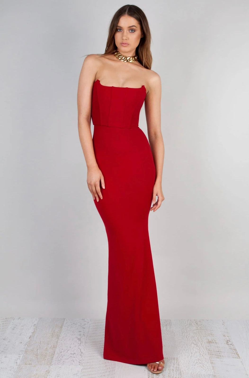 Zachary Elvira Gown Red
