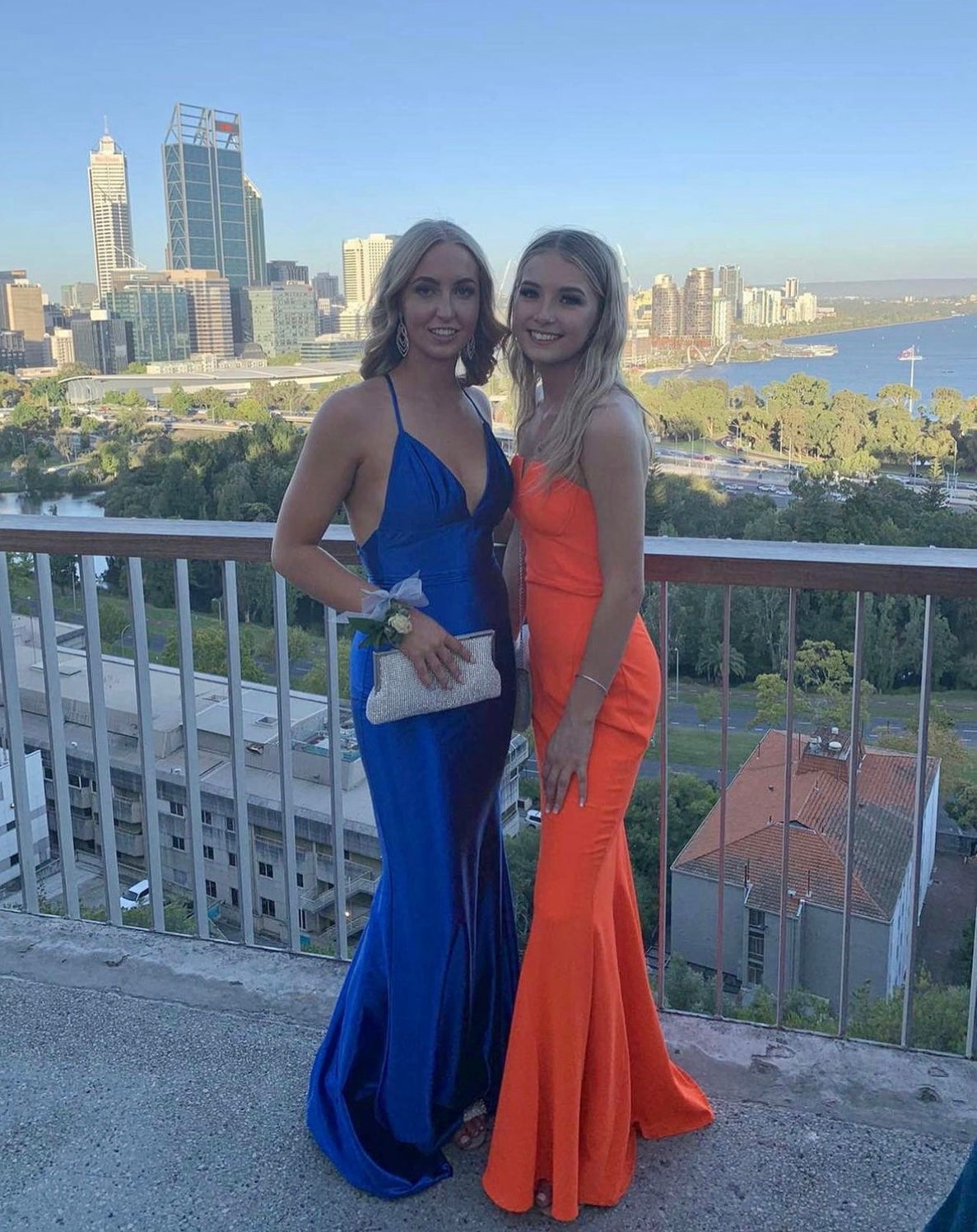 Sheike Eternity Strapless Gown Orange