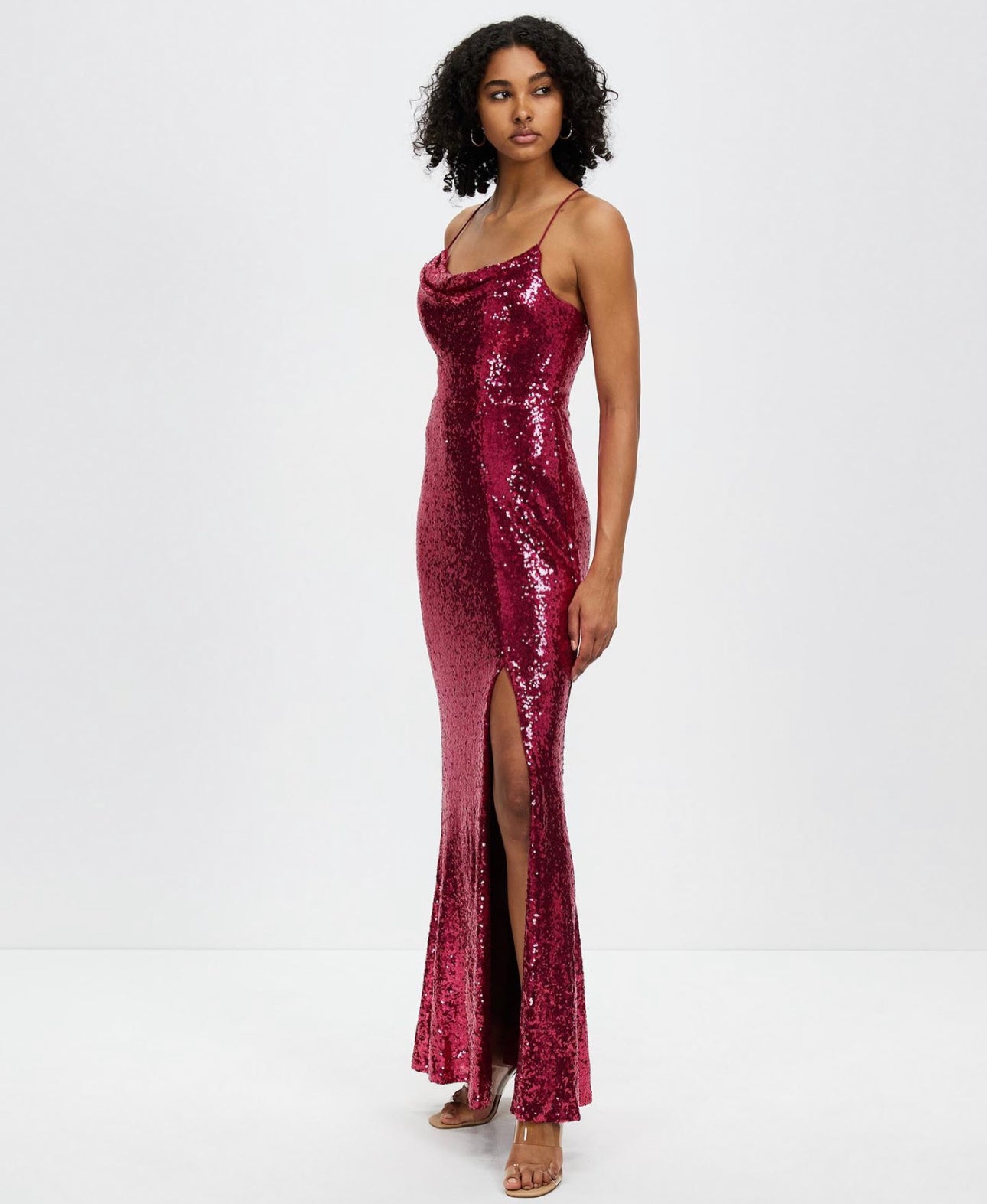 bariano red sequin dress Dress Hire: BARIANO - Stephanie Sequin Gown | Designer Dress Hire Perth | Little Borrowed Dress