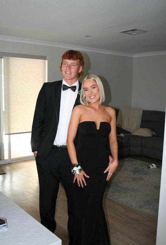 Sheike Eternity Strapless Gown Black