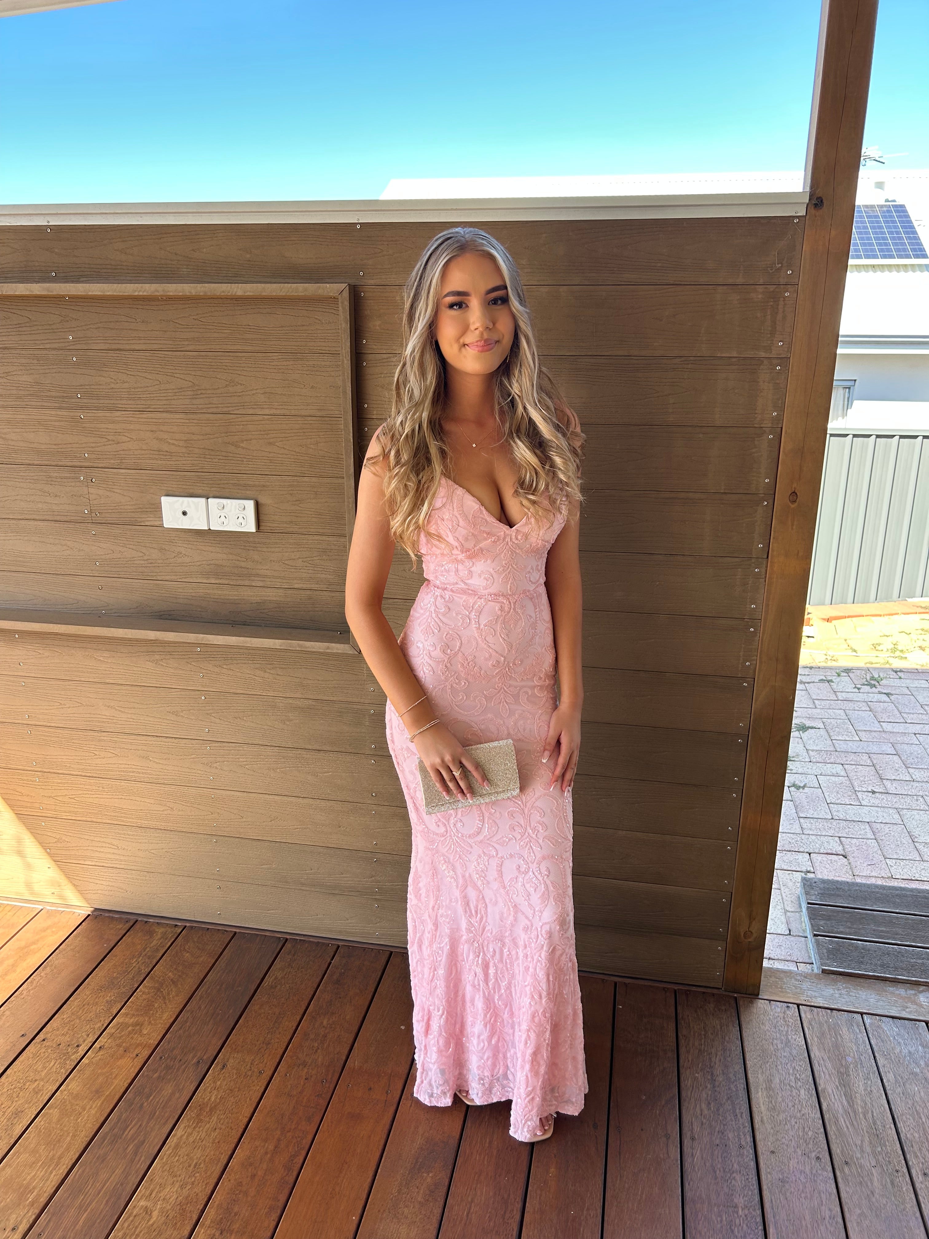 Windsor Bethanie Gown Pink – Hire For A Night