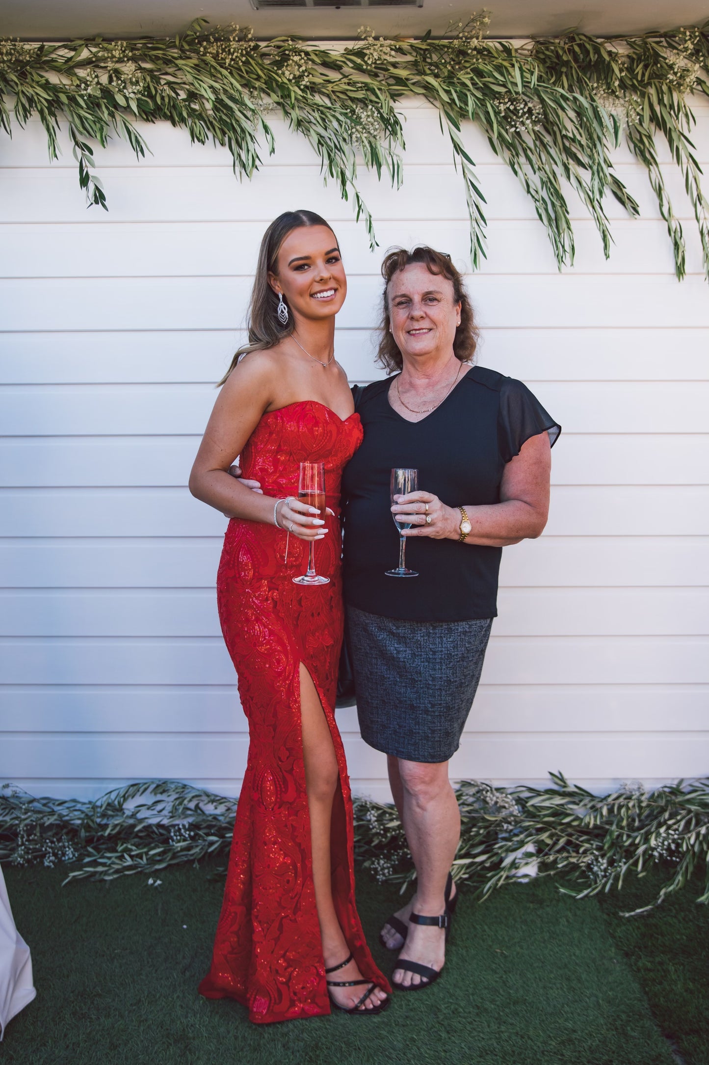 Bariano Custom Gown Red