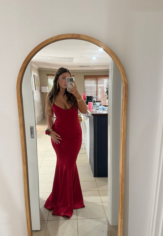 Zachary Olympia Gown Red