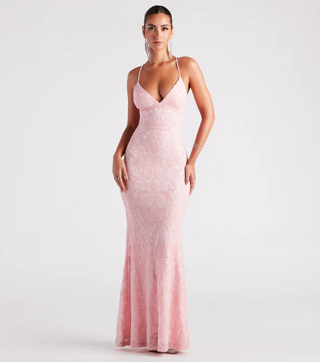 windsor pink dress The Beatrice Dress in Light Pink Windsor Brocade 4 / Light Pink Windsor Brocade