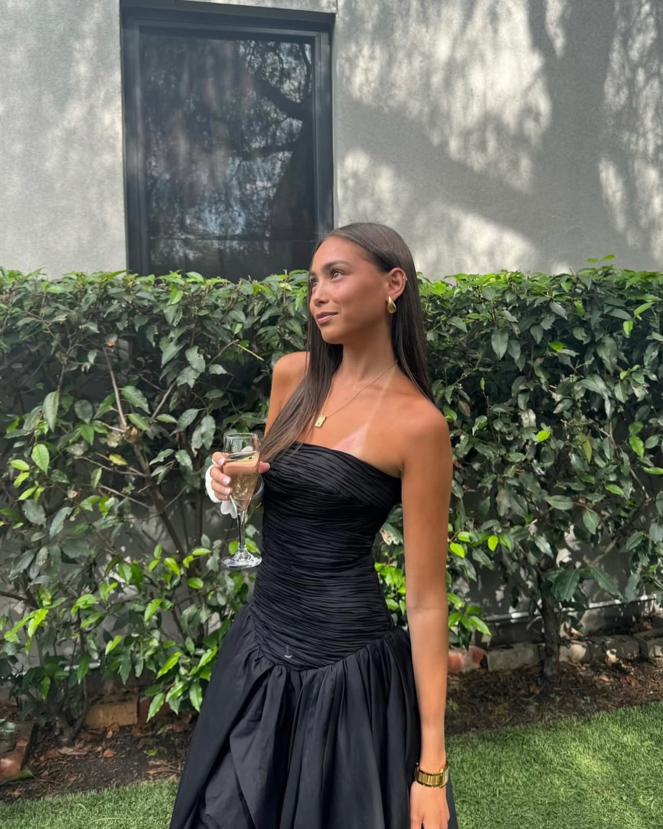 Aje Violette Bubble Hem Gown Black Hire For A Night Aje Violette Bubble Hem Gown Black Hire For A Night
