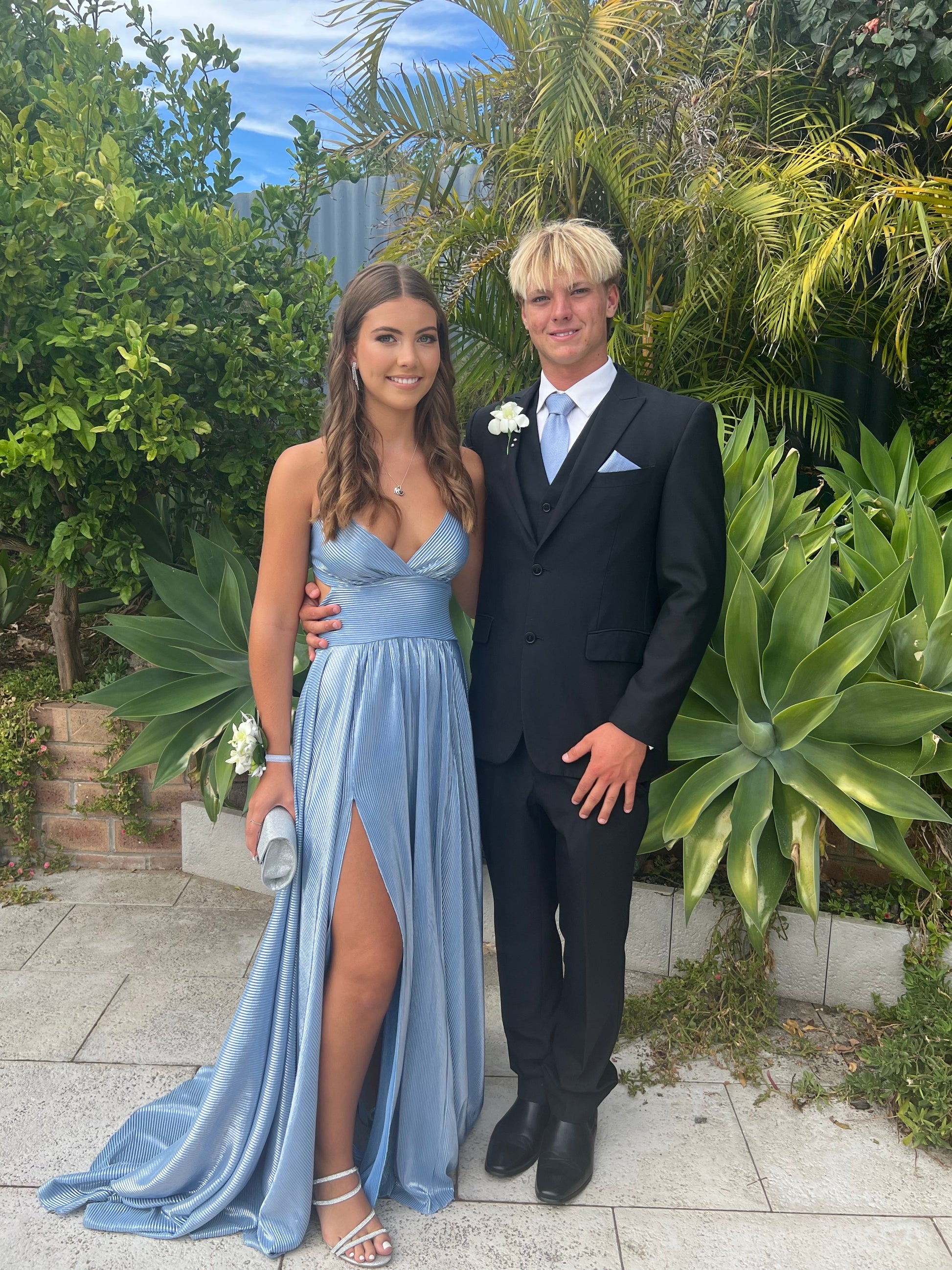blue metallic cosmo dress Metallic Formal Dresses | Shipping Australia Wide