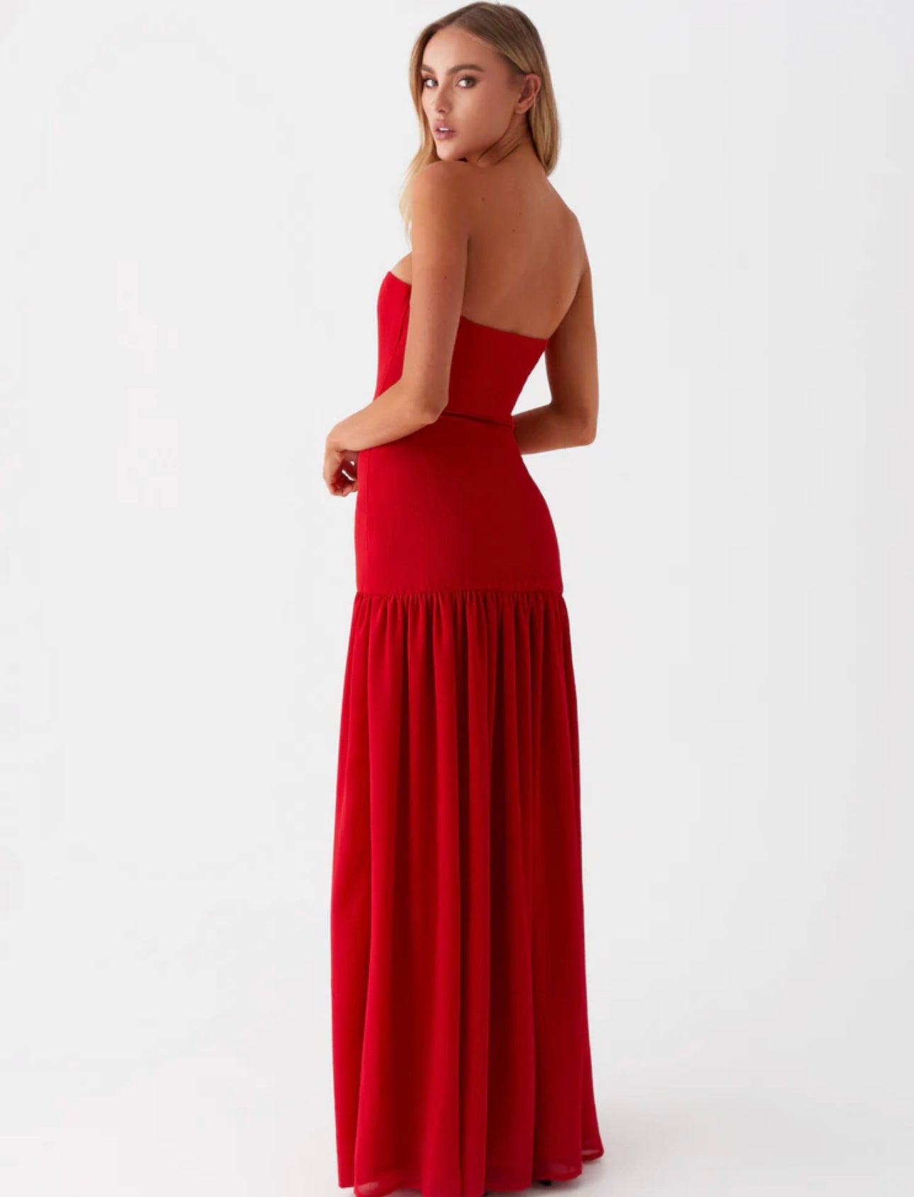 Peppermayo Eden Strapless Dress Red Hire For A Night Peppermayo Eden Strapless Dress Red Hire For A Night