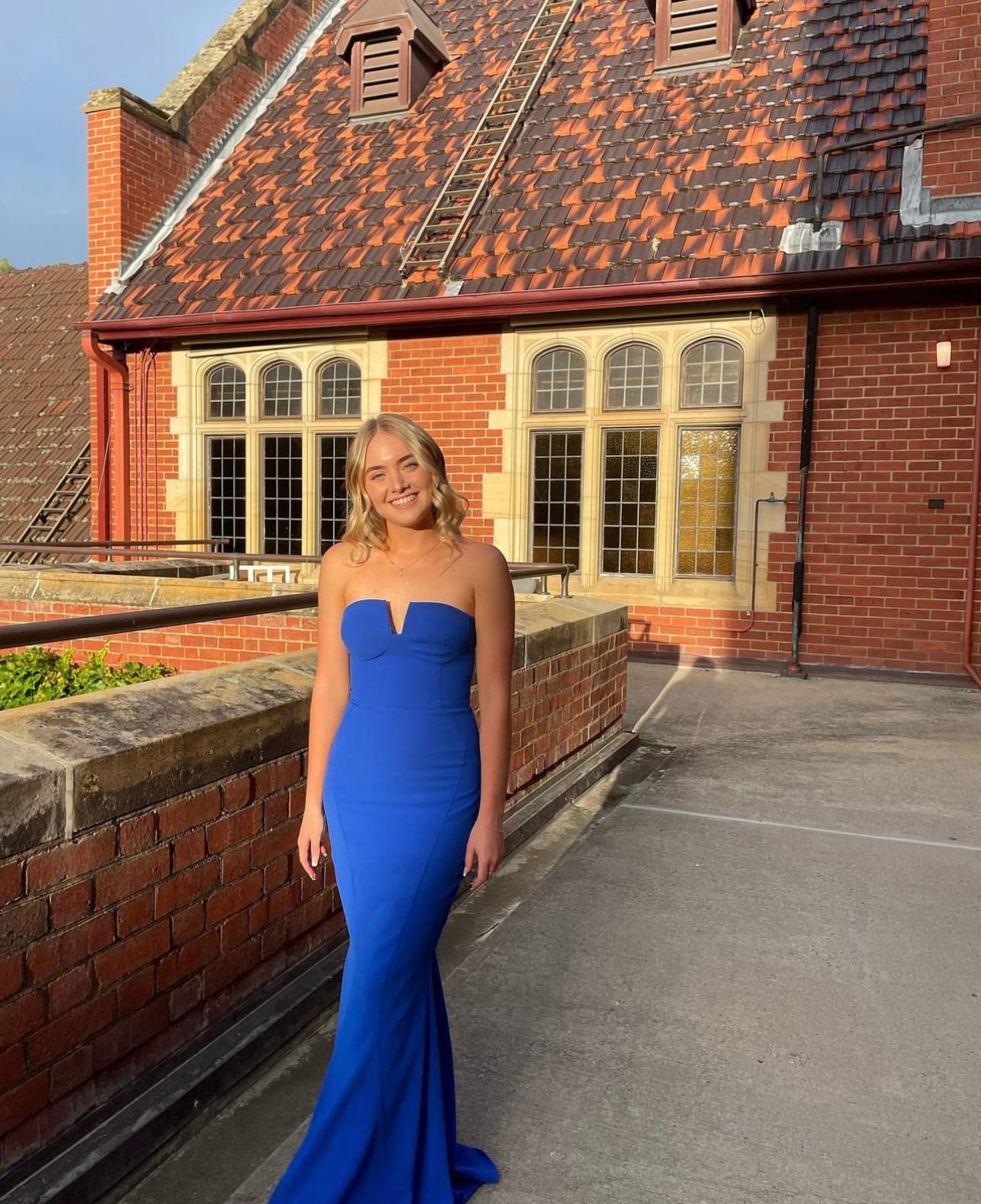 Sheike Eternity Strapless Gown Cobalt