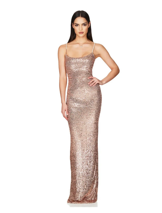 Nookie Lovers Rose Gold gown