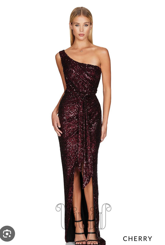 Nookie Palazzo Cherry Gown