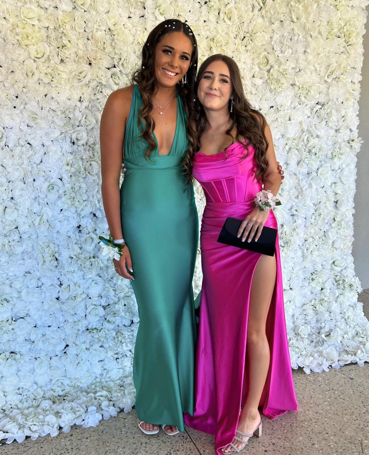 Custom Georgie Gown Train Green