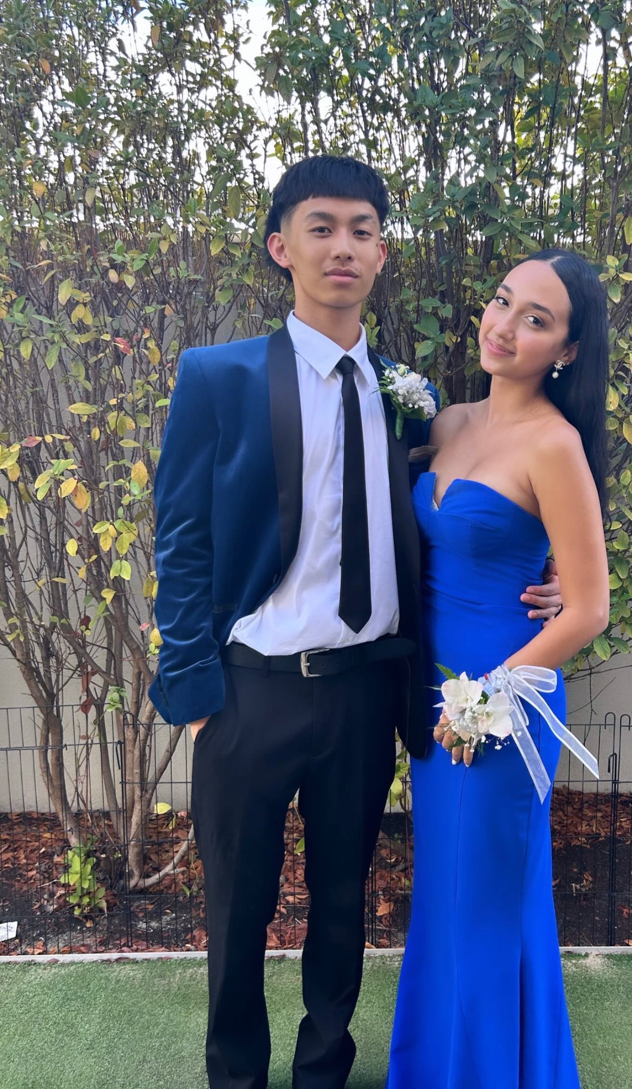 Sheike Eternity Strapless Gown Cobalt