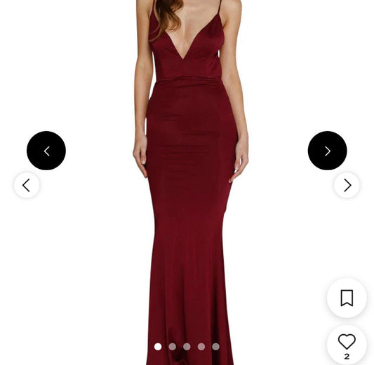 Alamour The Label Penelope Wine gown
