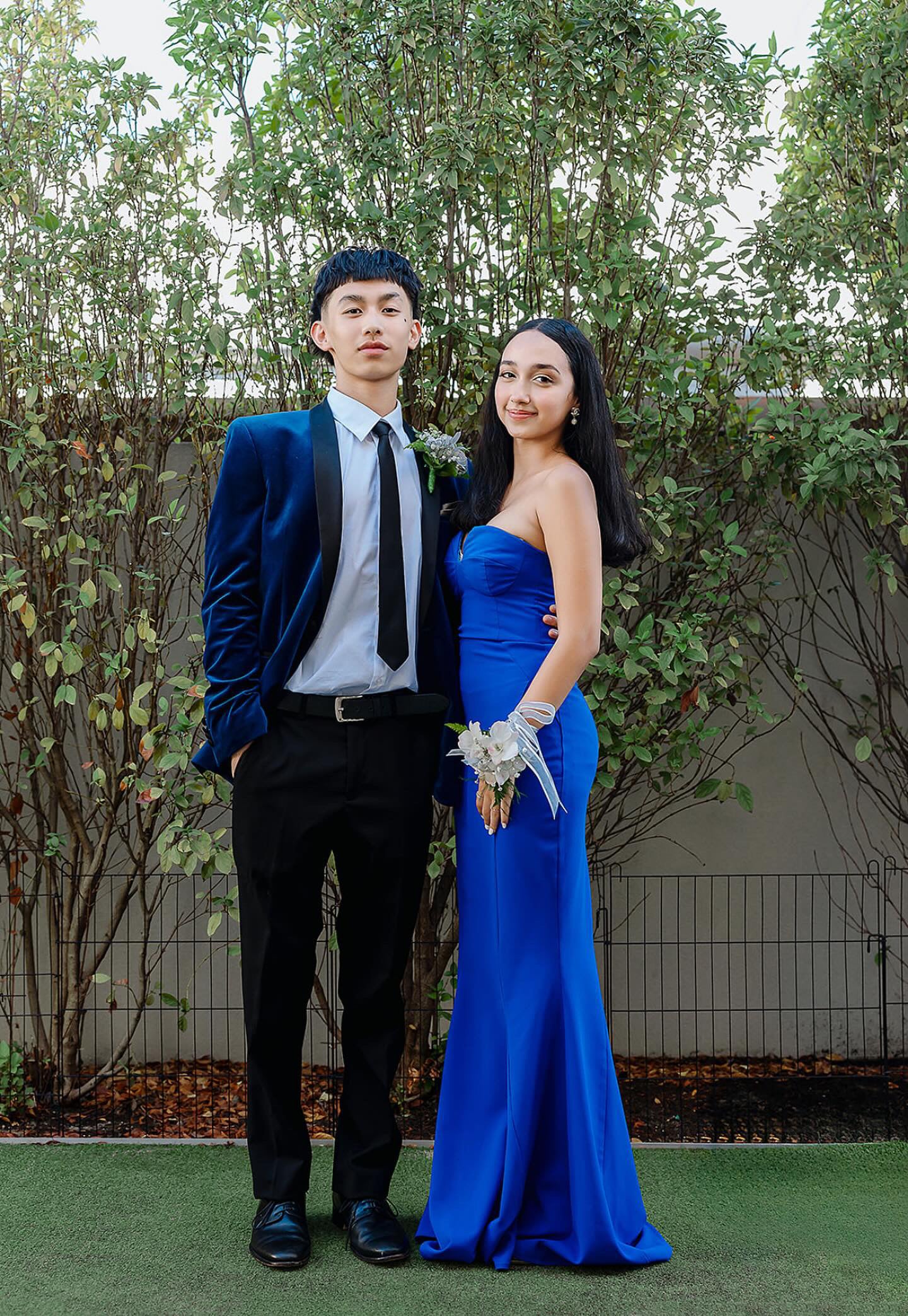 Sheike Eternity Strapless Gown Cobalt