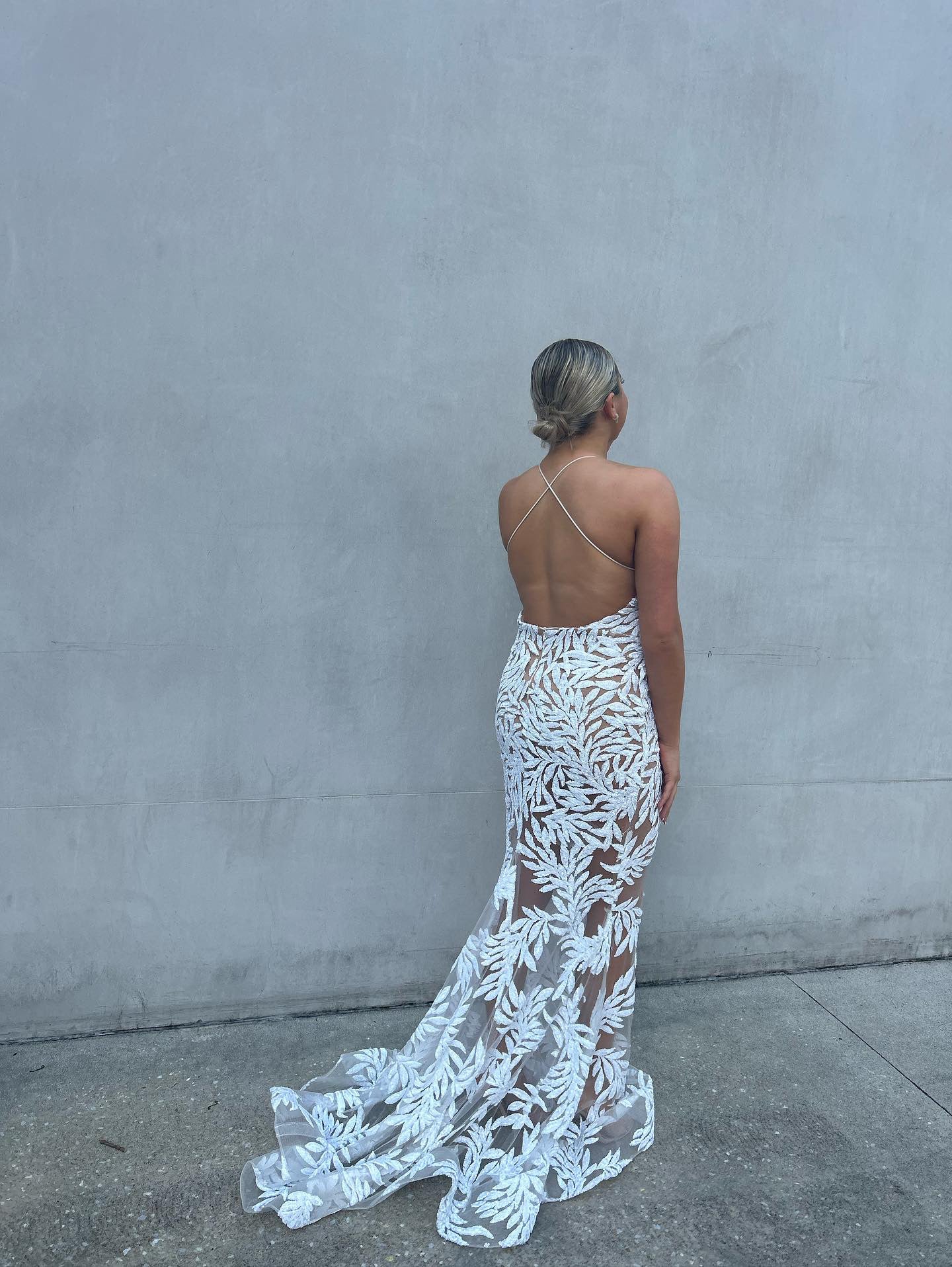 Nadine Merabi Stella Gown White
