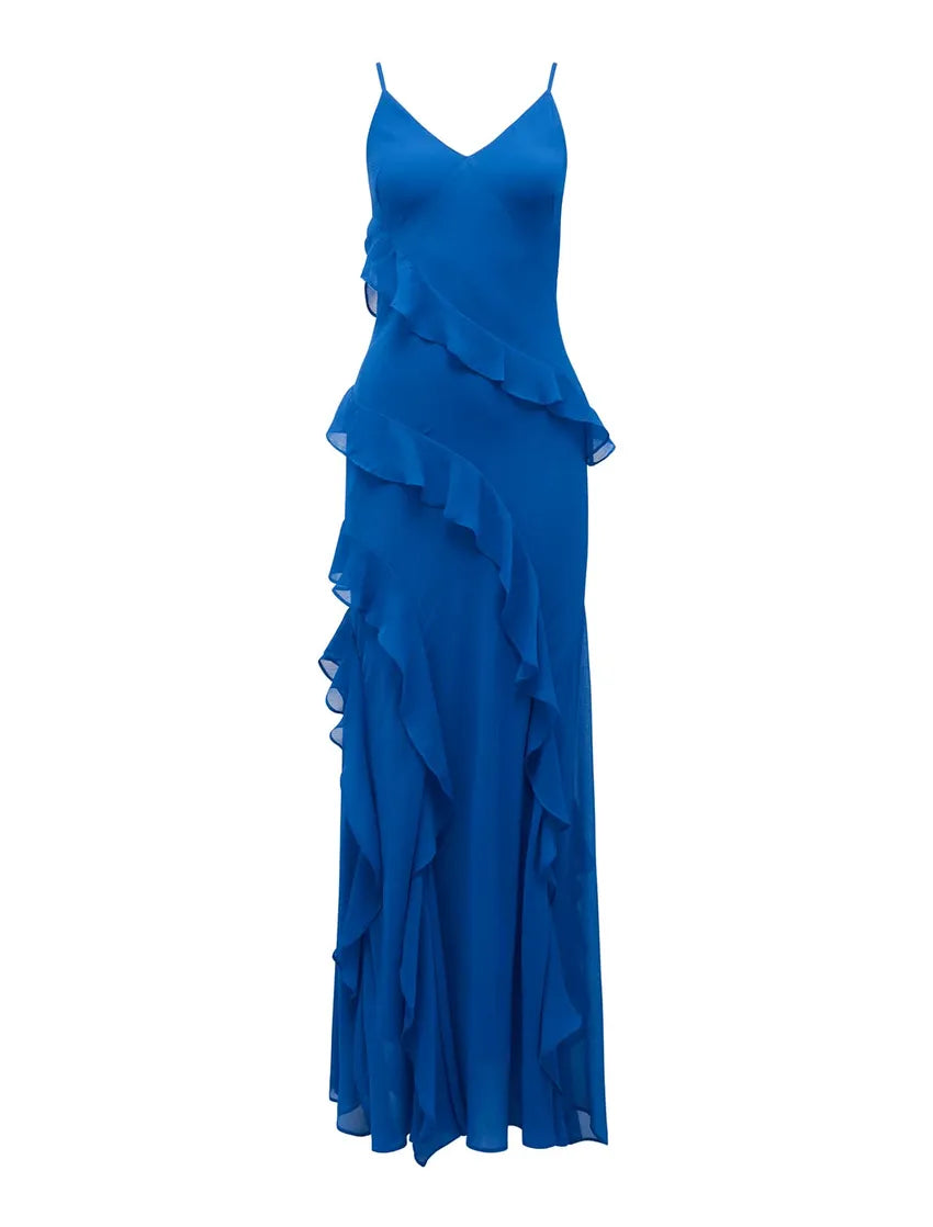 Forever New Poppy Ruffle Blue
