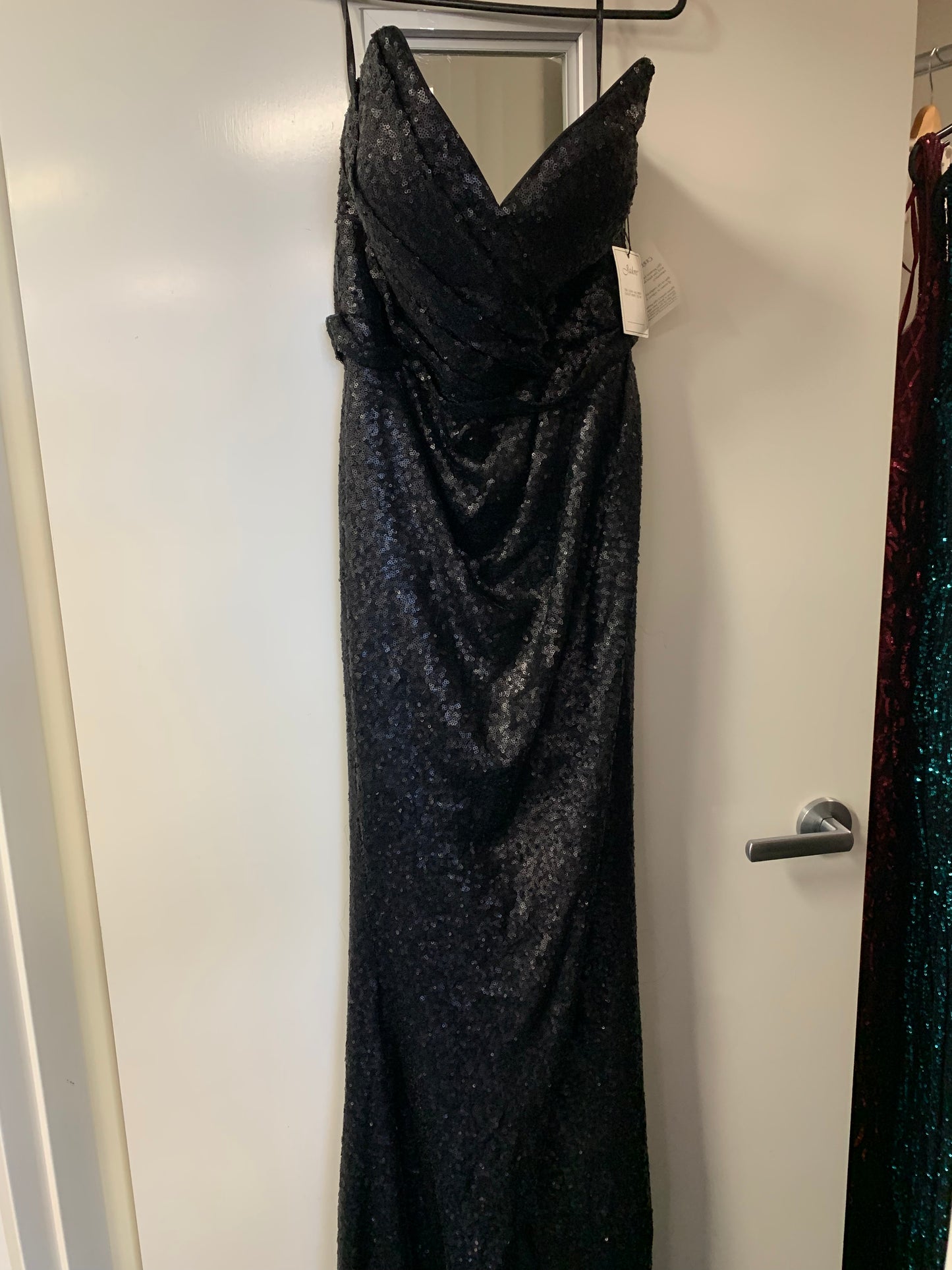 Jadore strapless sequin gown