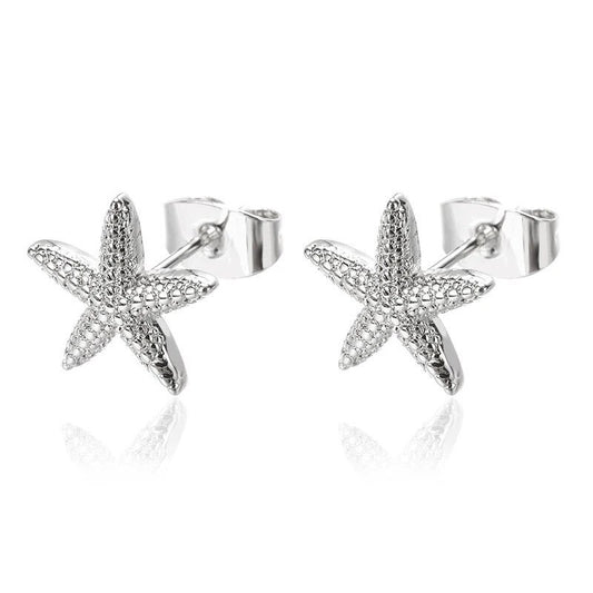 Sirena Silver Starfish Earrings