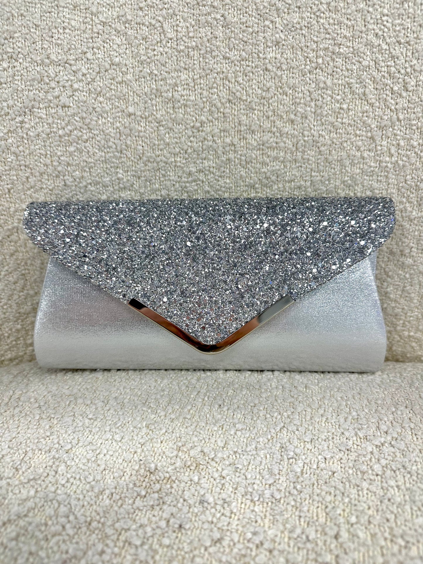 Silver Bag Clutch