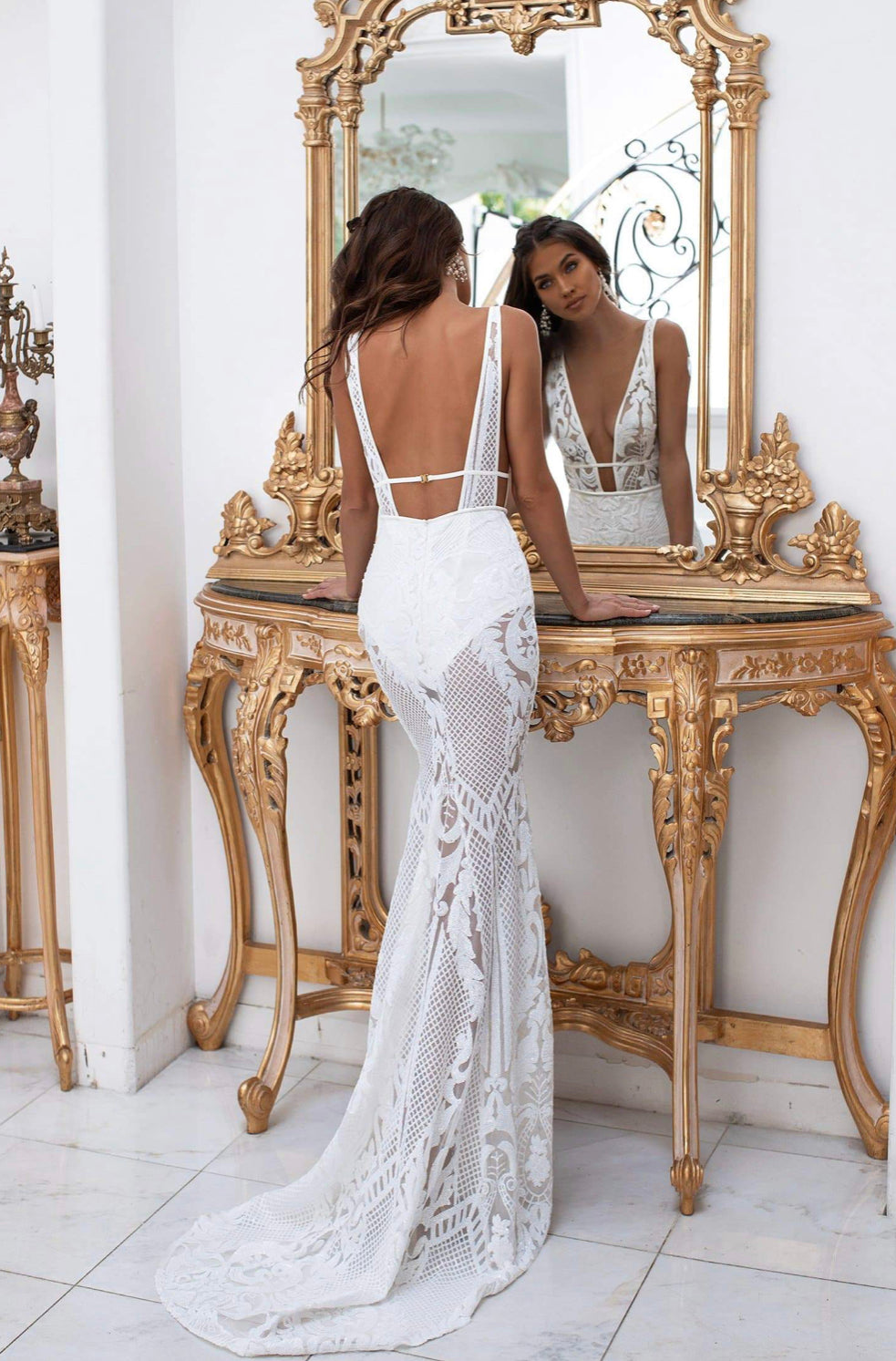 Alamour The Label Elyse Gown White