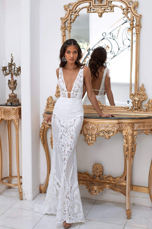 Alamour The Label Elyse Gown White