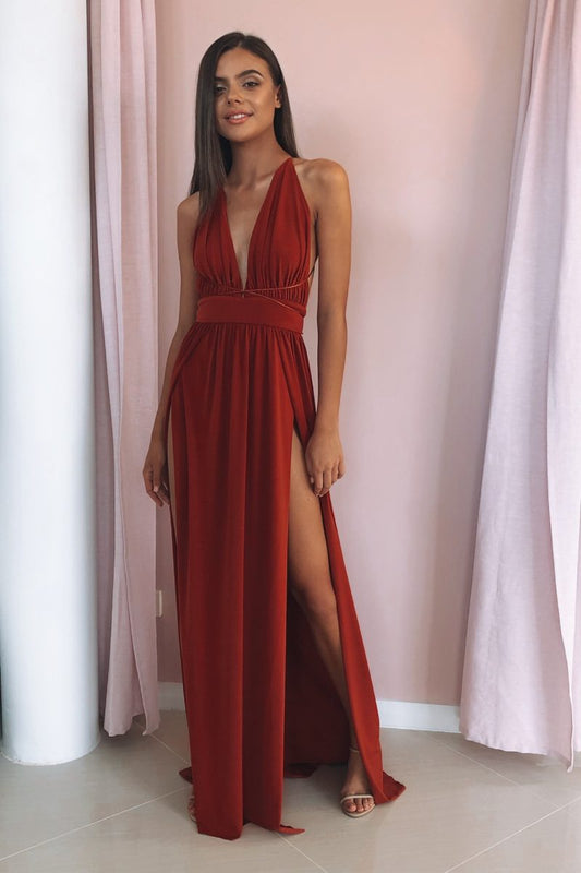 Natalie Rolt Jenny Gown Wine