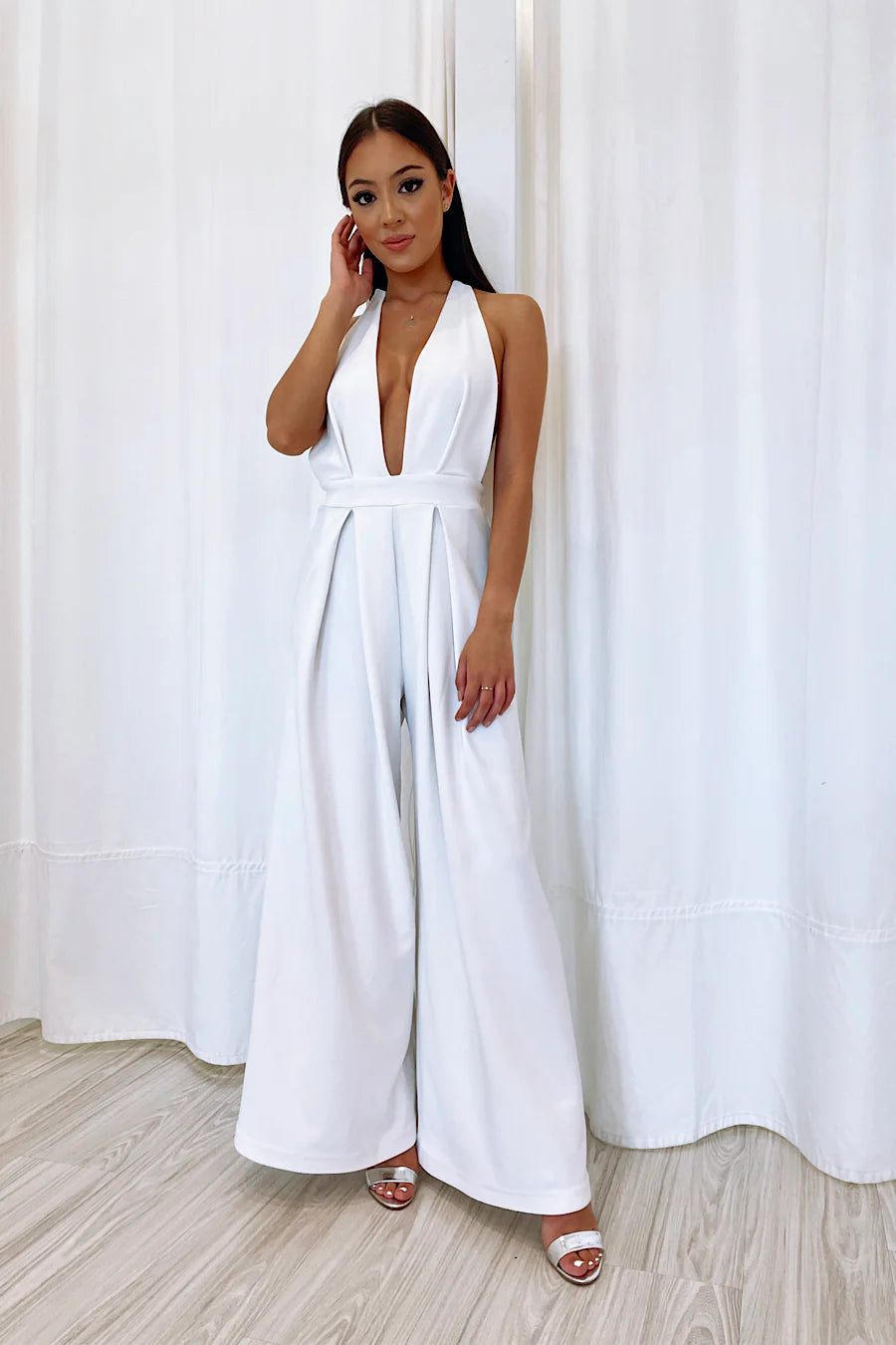 Natalie Rolt Khloe Jumpsuit White