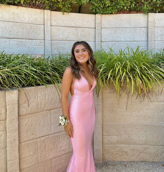 Custom Georgie Gown Train Pearl Pink