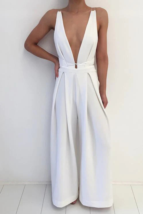Natalie Rolt Khloe Jumpsuit White